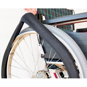 エンゼル 車いす用防水クッションカバー 拭き取りタイプ ブルー 1537