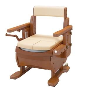 ポータブルトイレ 標準便座 快適脱臭 家具調セレクトR ノーマルワイド