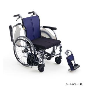 (ミキ) カルッタ CRT-3LoB 車椅子 自走式 ノンバックブレーキ搭載 低床 エアタイヤ 軽量...