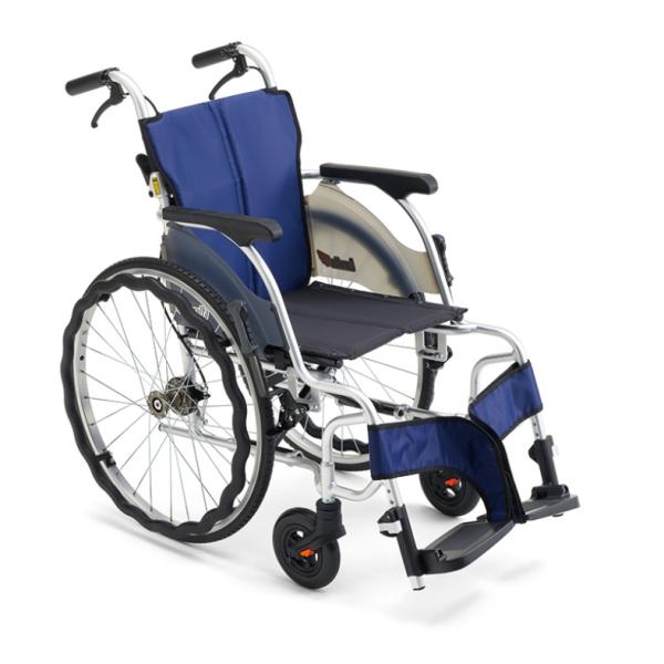 (ミキ) CRT-SG-1 自走式 車椅子 軽量 コンパクトタイプ ノーパンクタイヤ仕様 全幅55c...