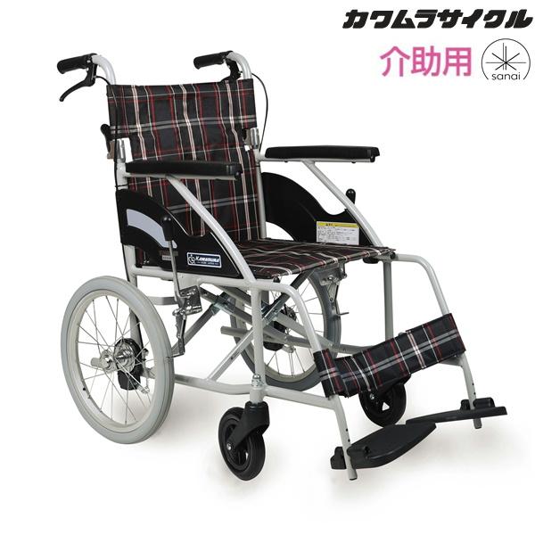 (カワムラサイクル) 車椅子 介助式 KV16-40SB 介助ブレーキ付 ノーパンクタイヤ仕様 折り...