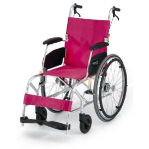 カワムラサイクル 軽量 車椅子 介助式 ふわりすプラス KFP16-40(42)SB