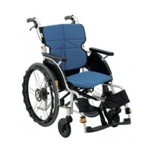 (松永製作所) ネクストコア プチ NEXT-10B 車椅子 自走式 低床タイプ エアータイヤ仕様 コンパクト 折りたたみ 足漕ぎ