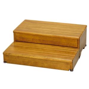 (アロン化成) 安寿 木製玄関台 2段タイプ 60W-30-2段 535-586 幅60×奥行60×...