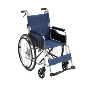 (マキテック) RW-50SB 車椅子 自走式 標準タイプ ノーパンクタイヤ仕様 折りたたみ 座幅42cm 耐荷重100kg MAKITECH