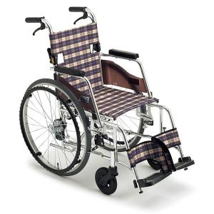 (ミキ) スキット3 SKT-3 車椅子 自走式 エアタイヤ仕様 スリム コンパクト 折りたたみ 耐荷重100kg MiKi｜sanai-kaigo2