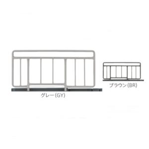 フランスベッド（FRANCEBED） サイドレール SR-100JJ SS 2本1組 グレー