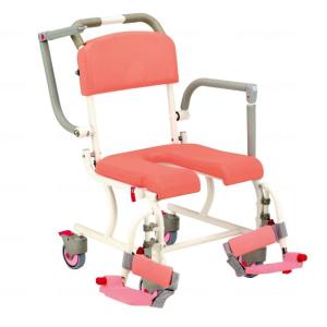 個人宅配送可 入浴・シャワー用車いす イエロー KS4 カワムラサイクル