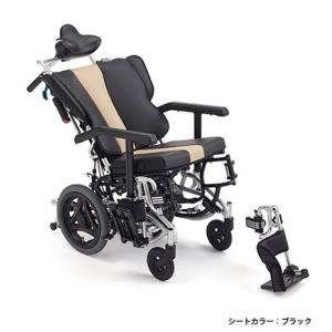 (ミキ) TRC-3DX ティルト・リクライニング車椅子 介助式 コンパクト 座位安定 脚部スイングアウト 折りたたみ MiKi