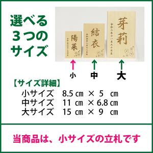 【小サイズ】 立札:雛人形・桃の節句人形用 名...の詳細画像5