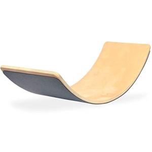 Rxakudedo 900mm*320cm 超大 木製バランスボード 滑り止め 踏み台 子供向け スライド スライドボード 体幹 フィットネス アウト