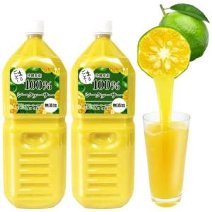 沖縄アロエ ノビレチン豊富な青切りシークワーサー100％原液 業務用 2000ml