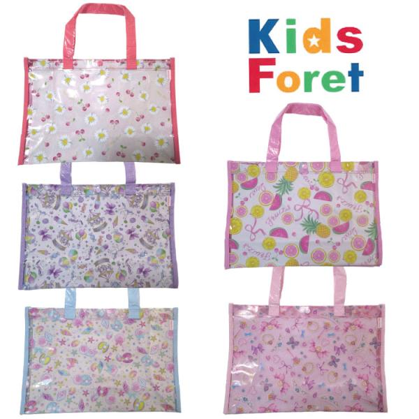 丸高衣料 Kids Foret キッズフォーレ プールバッグ　スイミングバッグ　スイムバッグ  リボ...