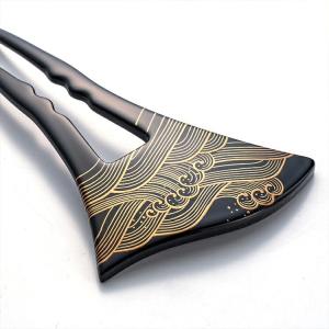 時代物　アンティーク　花嫁　かんざし　べっこう調 伝統工芸士 初代甲心 磯貝庫太 作 本鼈甲製 花笄 六ッ揃 共箱付 べっ甲