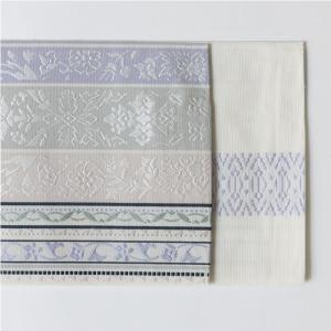 博多織半幅帯 古今 七宝更紗間道 ≪ホワイト/グレー≫ 正絹 日本