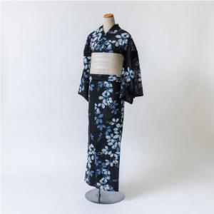 kifkif×古今 浴衣 鉄線 （瑠璃色） 仕立て上がり 日本製 : さんび公式