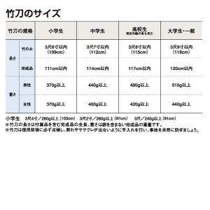 竹刀 特製真竹 破天荒別作 立面削り柄短古刀型の詳細画像1