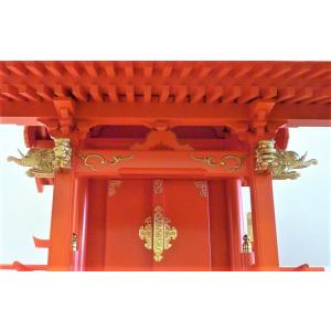 外宮 稲荷宮 朱塗 流れ屋根 束立(つかだて)...の詳細画像2