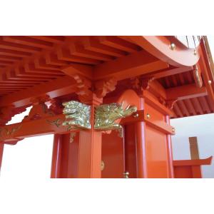 外宮 稲荷宮 朱塗 流れ屋根 束立(つかだて)...の詳細画像3