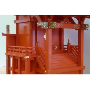 外宮 稲荷宮 朱塗 流れ屋根 束立(つかだて)...の詳細画像4