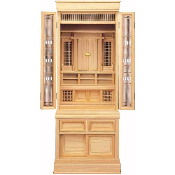 神徒壇 祖霊舎 桧製 国産 50号  台付祖霊舎 台付神徒壇 御霊舎 神棚 神具 祭壇宮 おみたま ...