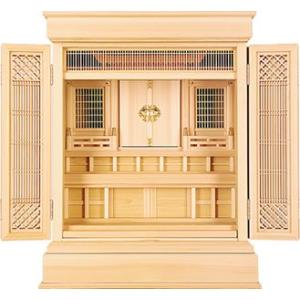 神徒壇 祖霊舎 桧製 国産 23号  上置祖霊舎 上置神徒壇 小型神徒壇 小型祖霊舎 御霊舎 神棚 ...