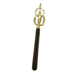錫杖 上等品 黒檀柄 31.5cm 密教法具・密教仏具・護摩法具・真言宗