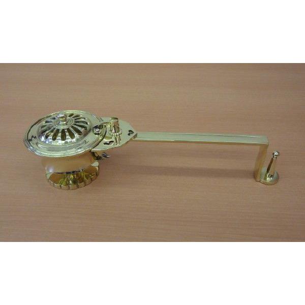 柄香炉　太子型　 丁番付き　　　密教法具・密教仏具・護摩法具・真言宗・天台宗