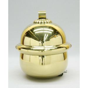 手振鈴　神社　神具　仏具　楽器 仏壇屋 滝田商店 神楽鈴 本金メッキ コイル型(スプリング式) 全長32cm