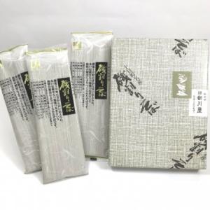 新川屋　磯割そば　200g　3把入　ギフト用　新潟県十日町市