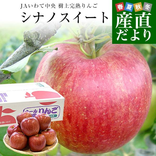 岩手県から産地直送 JAいわて中央 樹上完熟りんご「シナノスイート」等級：特以上 約2.5キロ（7玉...
