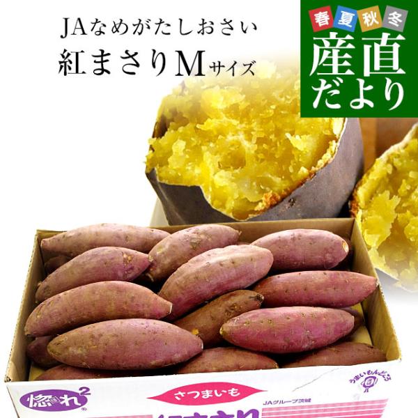 茨城県より産地直送 JAなめがた さつまいも「紅まさり（べにまさり）」 Mサイズ 約5キロ（18本前...