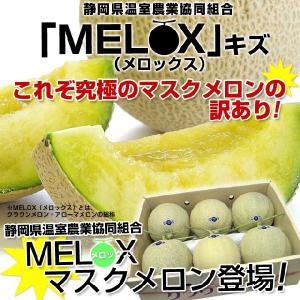 静岡県温室農業協同組合 MELOX（メロックス）キズ 8キロ以上 6玉 23,800円！ めろん　メロン