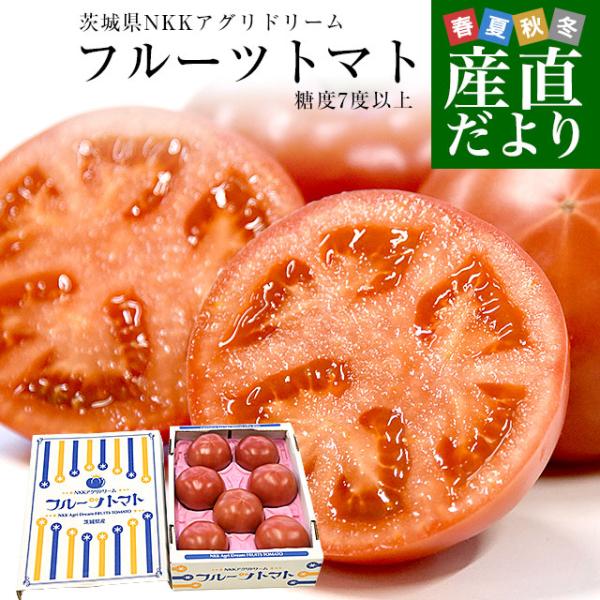 茨城県より産地直送 NKKアグリドリーム フルーツトマト 糖度7度以上 約800g(7玉から13玉)...