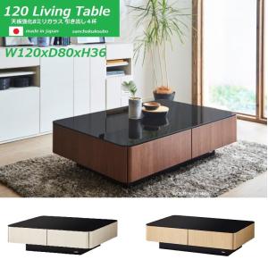 WKE 120リビングテーブル単品 両面引き出し付 ローテーブル センター