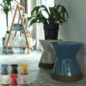 ガーデンチェア スツール 丸椅子 庭 玄関 2点 花柄 陶器 ポップ レトロ スツール チェア 陶器 イス アジアン オリエンタル コンパクト