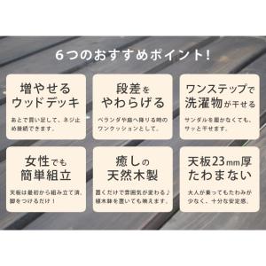 ウッドデッキ セット キット 木製 天然木 お...の詳細画像3