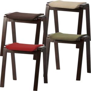 スツール おしゃれ 天然木 丸型 アンティーク レトロ ブラウン 鋲