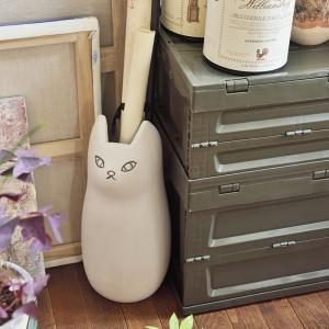 傘立て ネコ 猫 黒猫 キャット 陶器 おしゃ...の詳細画像2