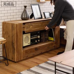 天然木　サイドテーブル　デスク　机　コンソール　キャビネット　飾り棚　テーブル コンソールテーブル 幅140cm 古木 おしゃれ アンティーク風