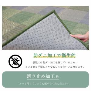 い草 ラグ カーペット ござ 正方形 2畳 約...の詳細画像5