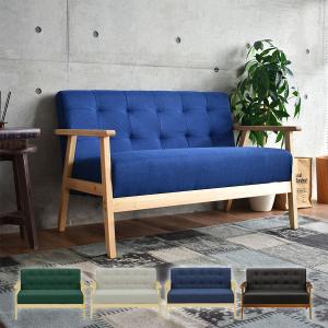 不二貿易 厚手ファブリックソファ ミート 2P BR 品番:73764