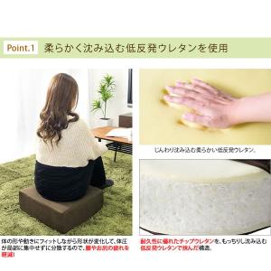 フロアクッション 座布団 クッション 低反発 ...の詳細画像2