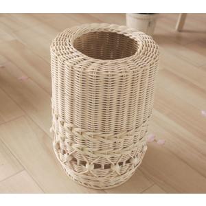 ラタン ゴミ箱 ダストボックス 袋が見えない 籐 おしゃれ スリム 20cm アジアン 姫家具 フェミニン かわいい リビング 部屋用 寝室 旅館 新生活 一人暮らし