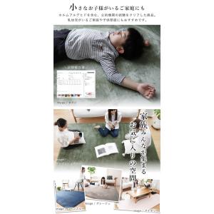 ラグ マット 厚手 丸 円 円形 140cm ...の詳細画像4