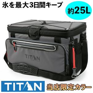 Titan タイタン Deep Freeze Zipperless クーラーバッグ 48CAN 25L グレー アウトドア キャンプ BBQ 釣り ソフトクーラー