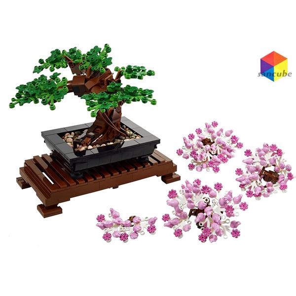 レゴ互換品 LEGO ブロック おもちゃ レゴブロック 盆栽 鉢植え ギフト　プレゼント　ABS製