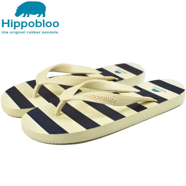 ヒッポブルー　Hippobloo　ビーチサンダル　Striped（ストライプ）男女兼用　ふわふわマシ...