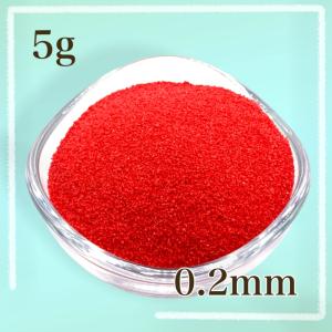 カラーサンド/デコレーションサンド 5g レッド 微粒子（0.２mm程度）