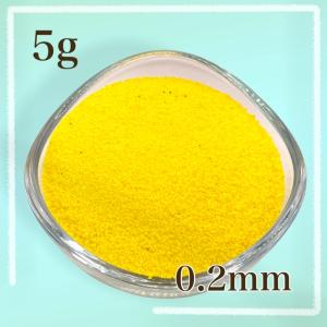 カラーサンド/デコレーションサンド 5g イエロー 微粒子（0.２mm程度）
